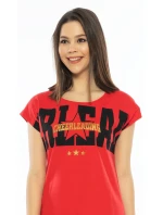 Dámska nočná košeľa s krátkym rukávom Cheerleading