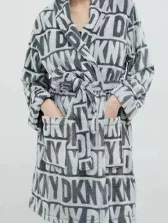 Dámsky župan YI2222605F 031 sivá - DKNY