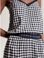 Dámske pyžamové šortky WOVEN SHORT PRINT UW0UW04944 02G tm. modro-biele - Tommy Hilfiger Dámske pyžamové šortky WOVEN SHORT PRINT UW0UW04944 02G tm. modro-biele - Tommy Hilfiger