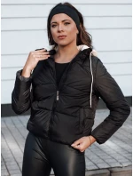 Dámska zimná páperová bunda NORDPUFF s kapucňou čierna FashionStreet TY4616