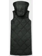 Dlhá dámska oversize vesta v army farbe (5M3165-136) Dlhá dámska oversize vesta v army farbe (5M3165-136)