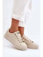 Damskie Sneakersy Big Star NN274210 Beżowe