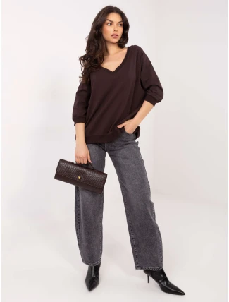 Blúzka RV BL 5676.09 tmavohnedá