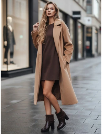 Dámske hnedé topánky na podpätku FashionStreet ZY1315 Dámske hnedé topánky na podpätku FashionStreet ZY1315
