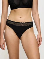 Dámske tangá Feel of Modal String - BLACK - black 0004 - TRIUMPH