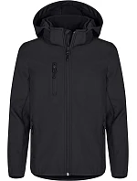 Clique Classic Softshell Jkt Jr Detská 3-vrstvová softshellová bunda s kapucňou 67.0909 čierna Clique Classic Softshell Jkt Jr Detská 3-vrstvová softshellová bunda s kapucňou 67.0909 čierna