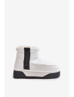 Niskie Śniegowce Na Grubej Podeszwie D.Franklin DFSH371011 Białe