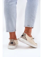 Lekkie Materiałowe Półbuty Damskie McKeylor 96116 Beżowe