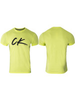 Pánske tričko KM0KM00467-ZAA zelené - Calvin Klein