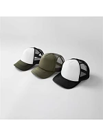 Beechfield B 645 5-panelová čiapka Vintage Trucker 53.0645 fialová/biela
