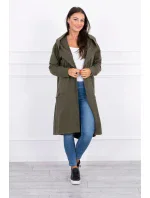 Kaki bunda s kapucňou nadmernej veľkosti Kaki bunda s kapucňou nadmernej veľkosti