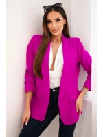 Bunda s chlopňou elegantná fialová