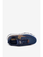 Buty Sportowe Sneakersy Męskie Big Star RR174279 HI-POLY SYSTEM Granatowe