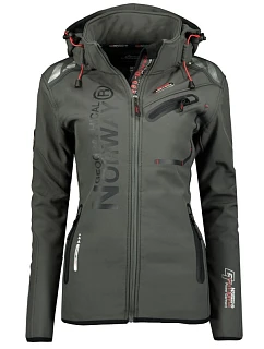 Geographical Norway Softshell REINE ASSOR B LADY 068 (WW1972F/GN/tmavošedá / čierna)