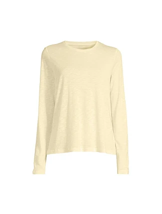 Dámske tréningové tričko Casall Soft Texture Long Sleeve, žlté