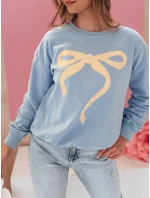 Dámska nadrozmerná mikina SOFTTIE modrá FashionStreet BY1377 Dámska nadrozmerná mikina SOFTTIE modrá FashionStreet BY1377