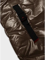 Dámska metalická zimná bunda Rosse Line Brown (7227)