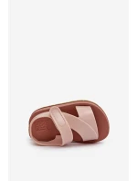 Dziecięce Sandałki Na Rzep Pachnące ZAXY LL385002 Jasnoróżowe