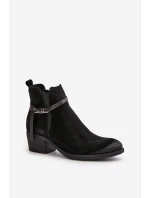 Zazoo 2326 Velvet Dámske čižmy Slip-on Black Zazoo 2326 Velvet Dámske čižmy Slip-on Black