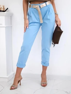 Nohavice Puntor s opaskom modré