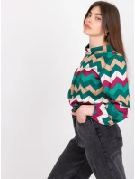 Blúzka DHJ BZ 12311.49P tmavo zelená