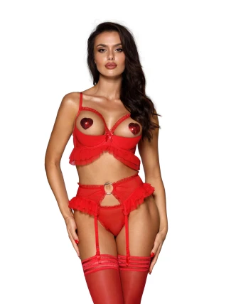 Podprsenka V-9971 červená - Axami