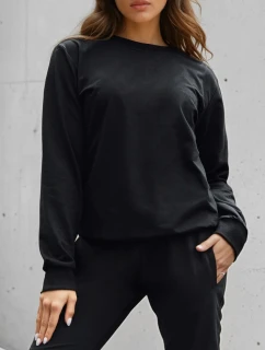 Dámska klasická čierna mikina FashionStreet BY1545