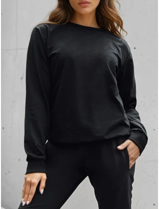 Dámska klasická čierna mikina FashionStreet BY1545
