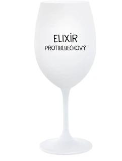 ELIXÍR PROTIBLBEČKOVÝ - biely pohár na víno 350 ml