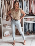 Dámska krátka blúzka SELFINA zlatá FashionStreet MY2436 Dámska krátka blúzka SELFINA zlatá FashionStreet MY2436