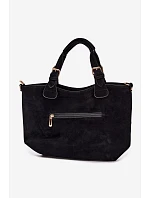 Černá kabelka z imitace semiše Clarette