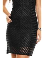 Dámske značkové šaty moderné AIKHA krátke čierne - Čierna - Aikha