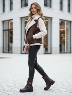 Dámske voskované nohavice ELLODIX black FashionStreet UY2230
