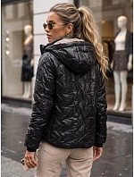 Dámska prechodná bunda s odnímateľnou kapucňou, čierna, FashionStreet TY5803 Dámska prechodná bunda s odnímateľnou kapucňou, čierna, FashionStreet TY5803