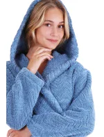 Dámsky župan Athena s kapucňou 3116 Denim Light - Vestis
