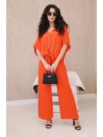 Súprava blúzky a nohavíc oranžová