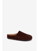 Klapki Chodaki Damskie Na Platformie Czekoladowe Sylviane