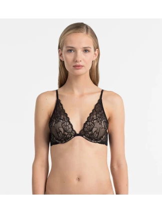 Podprsenka s kosticou QF1436E čierna - Calvin Klein