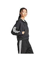 Dámska mikina adidas Essentials French Terry Quarter-Zip Hoodie black JN1956