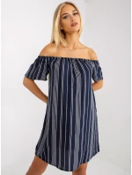 Šaty D73771M30145I tmavomodré