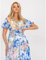 Šaty DHJ SK 15967 1.01P biela a modrá