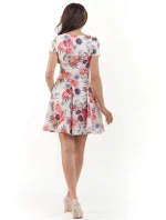 M174 ecri-fuchsiové šaty - Infinite You