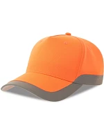 Atlantis Headwear Helpy-S 5-panelová bezpečnostná čiapka 33.0280 oranžová fluo Atlantis Headwear Helpy-S 5-panelová bezpečnostná čiapka 33.0280 oranžová fluo