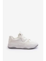 Sneakersy Damskie Na Platformie Białe Etnaria