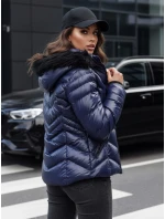 Dámska zimná bunda s kapucňou CRUNKIES navy blue FashionStreet TY4491