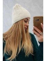 Fleecová čiapka Anna K238 ecru