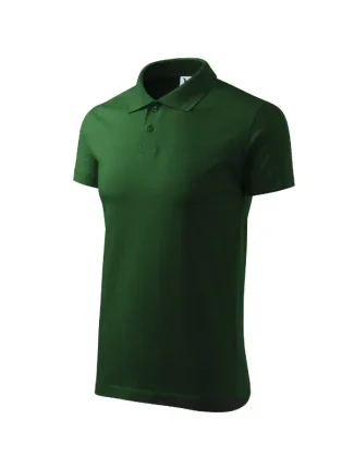 Single J. pánska polokošeľa fľaškovo zelená