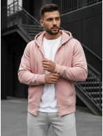 Ružová pánska mikina FashionStreet BX4834