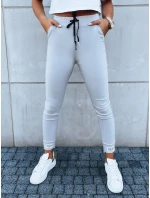 Dámske športové nohavice VELVET SKY light grey FashionStreet UY1628 Dámske športové nohavice VELVET SKY light grey FashionStreet UY1628