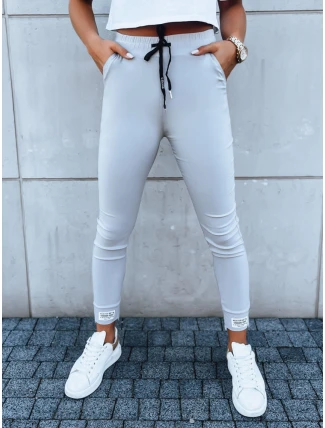 Dámske športové nohavice VELVET SKY light grey FashionStreet UY1628 Dámske športové nohavice VELVET SKY light grey FashionStreet UY1628